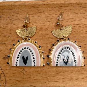 Heart Rainbow Earrings
